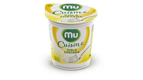 Kisla smetana Mu cusine 18 mm 180 g Tuš supermarket Planet Maribor