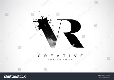 Vr V R Letter Logo Design Stock Vector Royalty Free