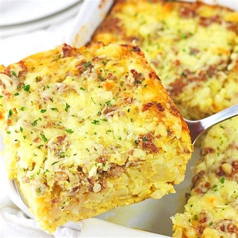 Tater Tot Breakfast Casserole With Sausage Now Cook This