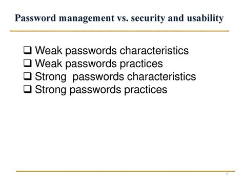 Security And Usability Of Password Based User Authentication Systems Ppt Download