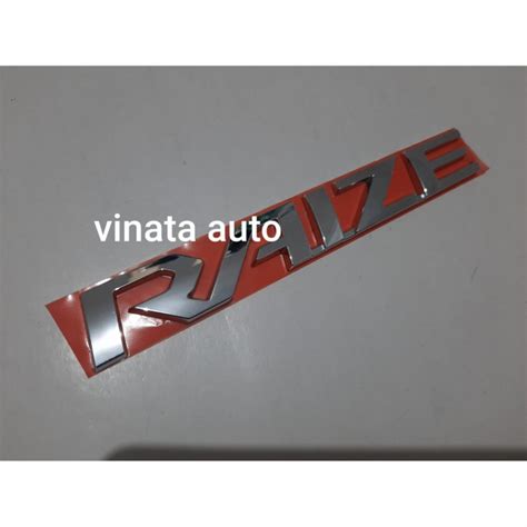 Jual Emblem Tulisan RAIZE Original Shopee Indonesia