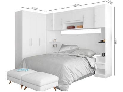 Quarto Modulado Casal e Queen Size 6 Peças 9 Portas 4 Gavetas Poliman