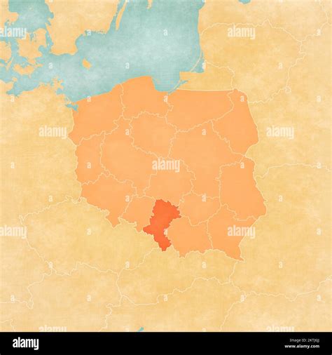 Silesia map hi-res stock photography and images - Alamy