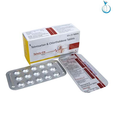 Telmisartan Mg And Chlorthalidone Mg Bilayered Tablets