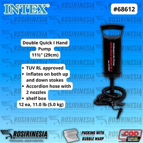 INTEX 68612 POMPA ANGIN POMPA TANGAN POMPA INTEX Double Quick I