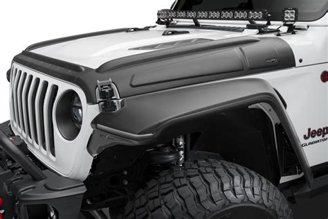 Bushwacker 14129 Trail Armor Hood Armor For 07 18 Jeep Wrangler Jk Quadratec