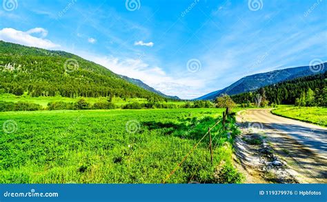 Mountains Along The Heffley Louis Creek Road In BC Canada Stock Photo