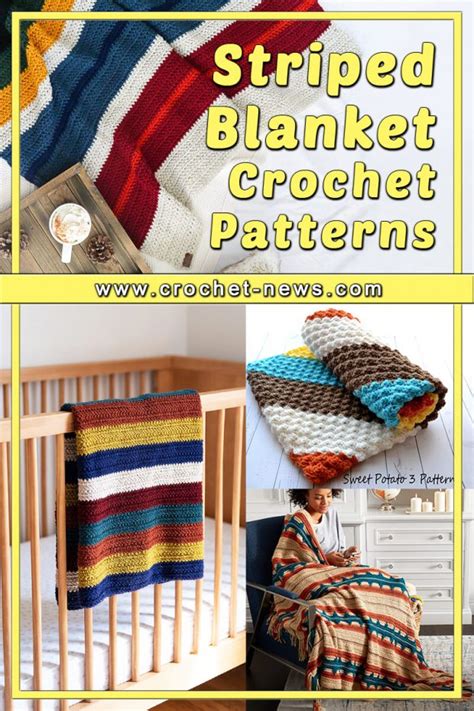 21 Crochet Striped Blanket Patterns - Crochet News