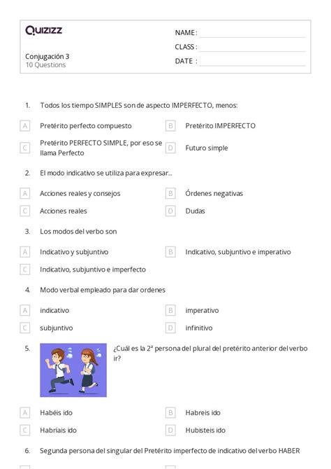 50 Verbos En Tiempo Futuro Hojas De Trabajo Para Grado 7 En Quizizz