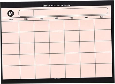 Amazon Belowsyaler Monthly Planning Pad Planner Undated Calendar