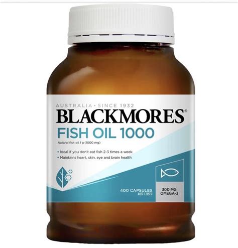 Blackmore Fish Oil 1000 400 Capsules Health Nutrition Health