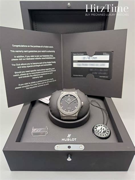 Hublot Classic Fusion Racing Grey Titanium 42mm Ref 542 Nx 7071 Rx Hitz Time รับซื้อนาฬิกาแบรนด์