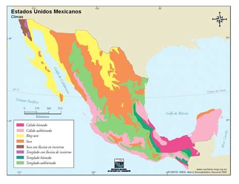 El clima de México a través de los mapas Geografía Infinita