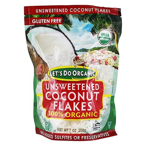 Let S Do Organic Coconut Flakes Unsweetened 7 Oz Vitacost