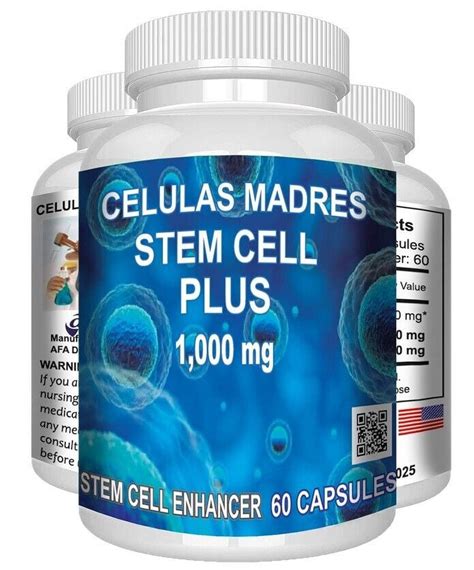 STEM CELL ENHANCER 1000 Mg REGENEX CELULAS MADRES 60 Capsules Walmart