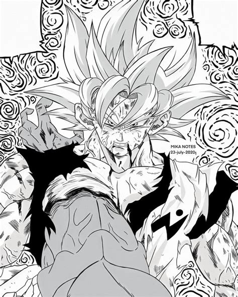 Goku Ultra Instinto Dbs Manga 62 By Mika Notes Dibujos Ilustración