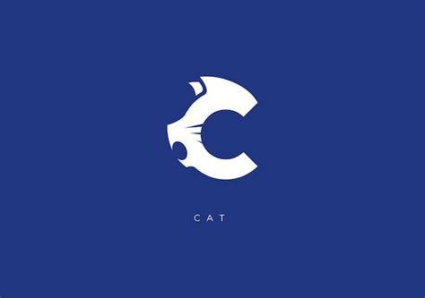 Premium Vector Cat C Monogram Vector Logo