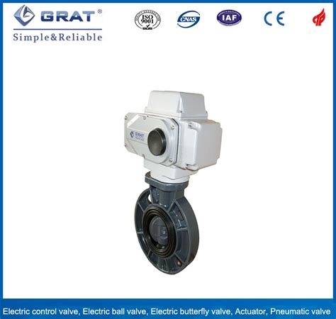 Electricity Modulated Control Plastic Wafer Type Butterfly Valve