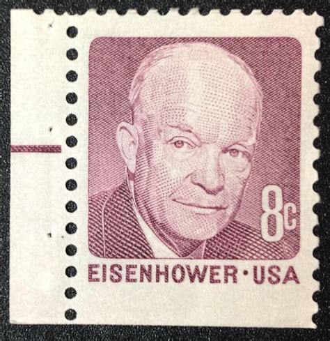 US Stamp 1395 Mint 8c 1971 Dwight D Eisenhower Booklet Single MNH