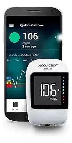 Glucometro Accu Chek Instant 10 Tiras Y 10 Lancetas Color Blanco Con