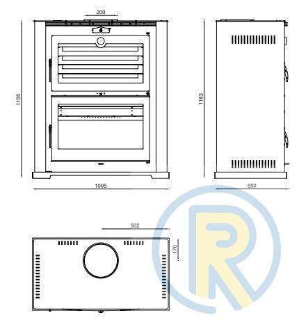 HORNO DE LEÑA FM HL 200 Chimeneas Ruíz