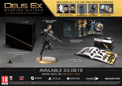 Deus Ex Mankind Divided Dévoile Ses éditions Level 1