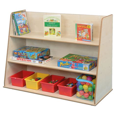 Freestanding Classroom Shelf Unit 540mm Deep