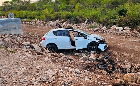 Vivió para contarla chofer sale ileso de aparatoso accidente en Cancún