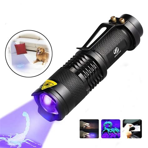 Uv Ultra Violet Led Flashlight Blacklight Light Nm Fluorescence