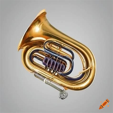 Colorful Sketch Of A Tuba On White Background On Craiyon