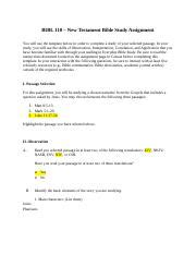 Bibl Assignment Brayden Quirple Docx Bibl New Testament