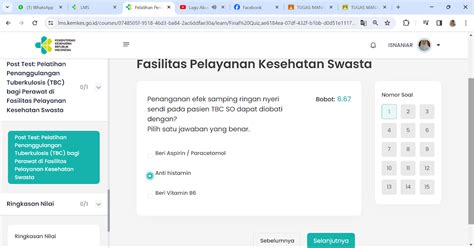 Isnaniar Nisa Pelatihan Penanggulangan Tuberkulosis Tbc Bagi Perawat