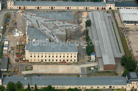 Dresden Aus Der Vogelperspektive Baustelle Zum Umbau