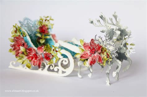 Elina Cardmaking Hobby: Snowy winter sleigh - Heartfelt Creation DT