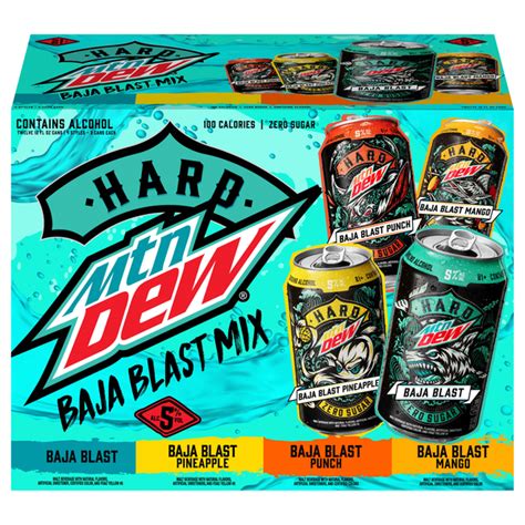 Save On Mtn Dew Hard Baja Blast Mix Variety Pack 12 Pk Order Online