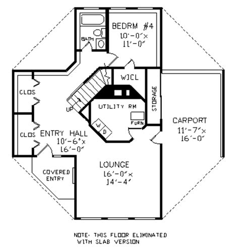 Colonial Style House Plan 4 Beds 3 Baths 2078 Sqft Plan 456 34