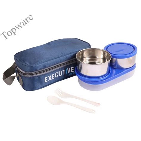 Stainless Steel Topware Executive Double Decker Lunchbox Ml At Rs