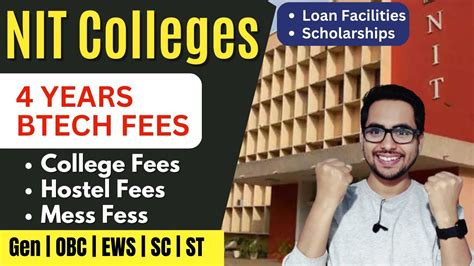 NIT College Fees For B Tech Engineering College Fees Structure Top