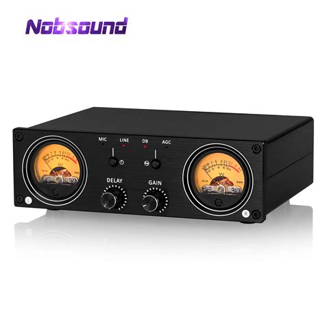 Nobsound Dual Analog Vu Meter Mic Line Sound Level Meter Rca Xlr Audio