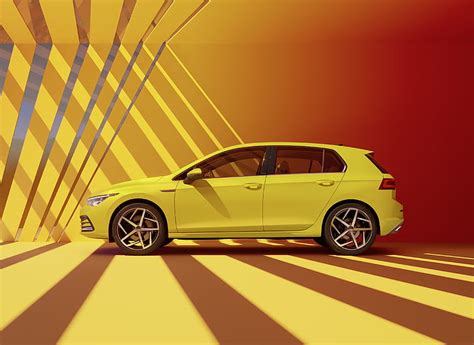 Hd Wallpaper Volkswagen Side View Hatchback Golf R Line 2020 Wallpaper Flare