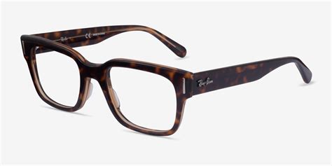 Ray Ban Jeffrey Rectangle Tortoise Frame Glasses For Men Eyebuydirect