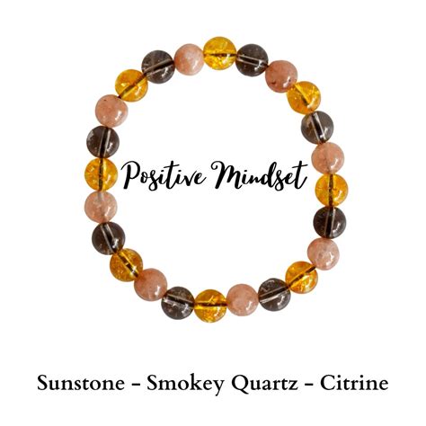 Developing Positive Mindset Bracelet Healing Crystals Bracelet Stone