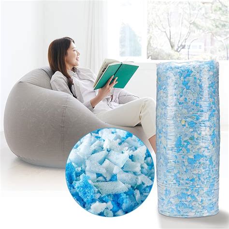 Honeho 10 Lbs Shredded Gel Memory Foam Filling Comfortable And Soft Bean Bag Chair Filler