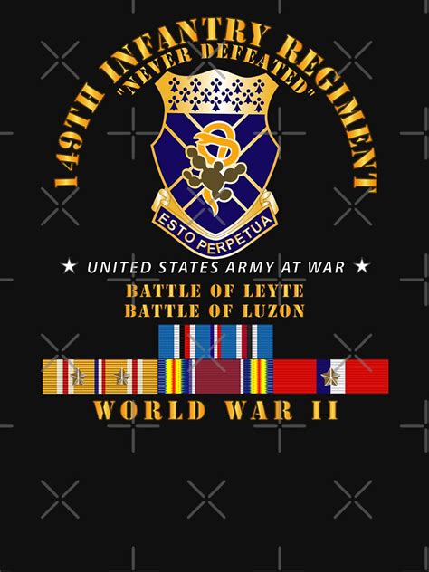 Army Th Infantry Regiment Battle Of Leyte Luzon Coa Wwii