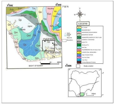 Figure 2 Geological Map Of Niger Delta Nigeria Modified From Weber