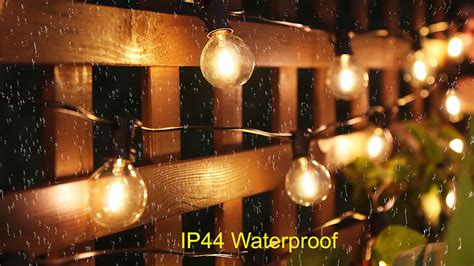 Jesled Outdoor String Lights Waterproof Ft G Led String Lights