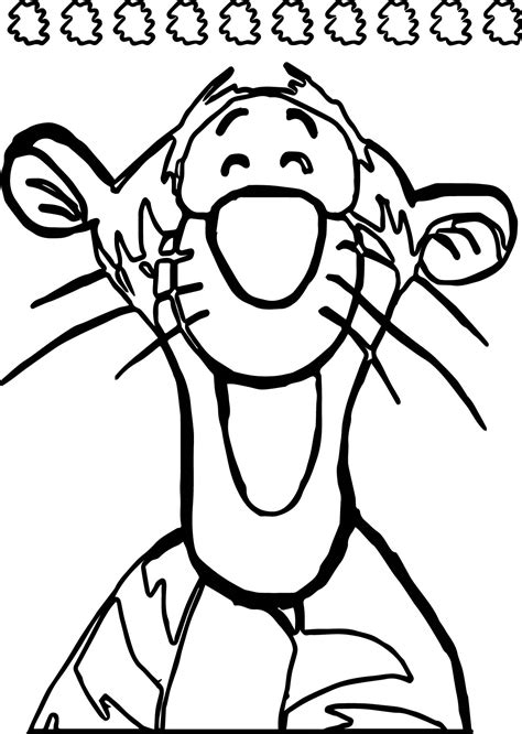 Qik Tigger Laugh Coloring Page Wecoloringpage