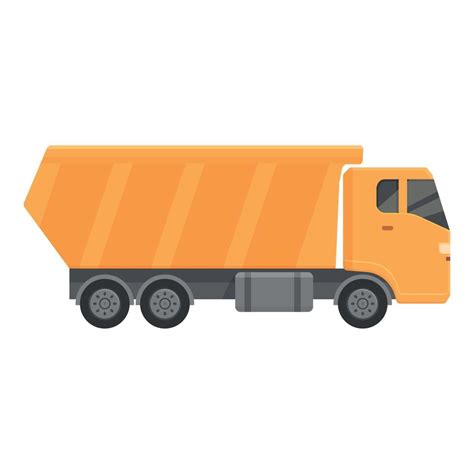 Transport truck icon cartoon vector. Tipper dump 21467585 Vector Art at Vecteezy