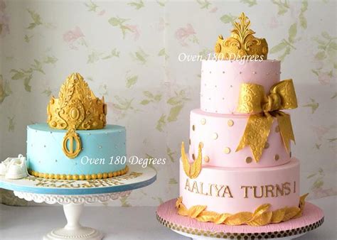 Prince N Princess Decorated Cake By Oven 180 Degrees Cakesdecor