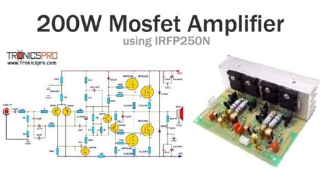 Mosfet Amplifier Electronics Projects Tronicspro